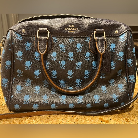 Coach Mini Bennett Crossbody Satchel Badlands Floral Print - Picture 2 of 3